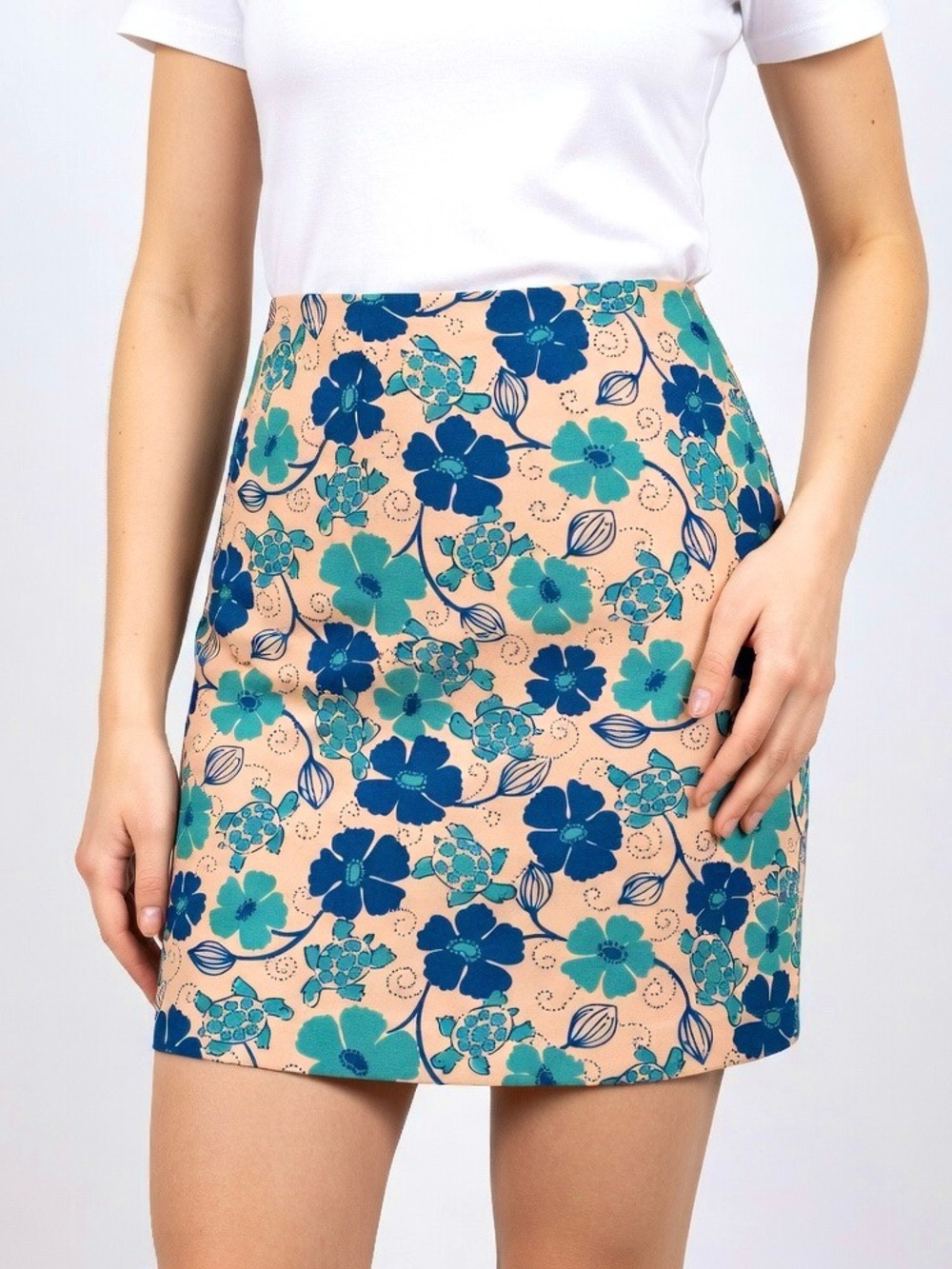 Lilly Pulitzer Floral Skirt Skort Lined Spring Summer SZ 6 Excellent Condition